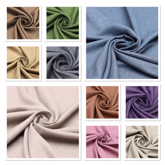 Cecilion V--2 Wholesale Linen Plain Dobby Woven Backdrop Curtain Fabrics Living Room and Bedroom Curtains 21 Models 100% Polyester